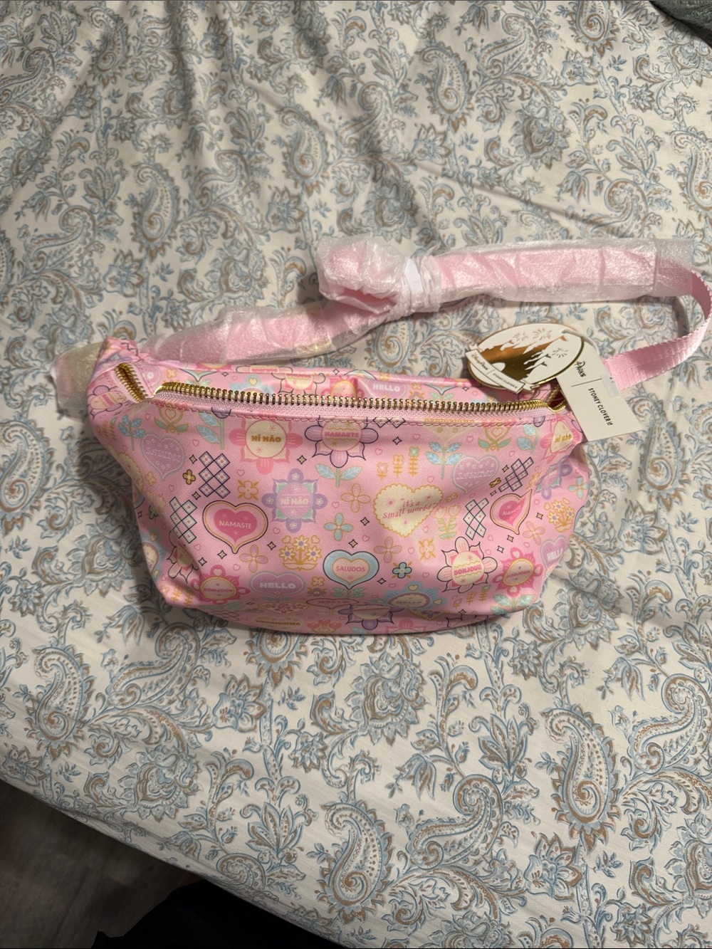 Small World Large Pink Fanny Pack - Picture 6 of 8